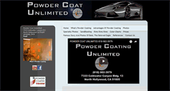 Desktop Screenshot of powdercoatunlimited.com